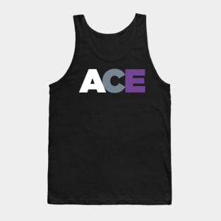 ACE - Asexual Pride Flag Colors Tank Top